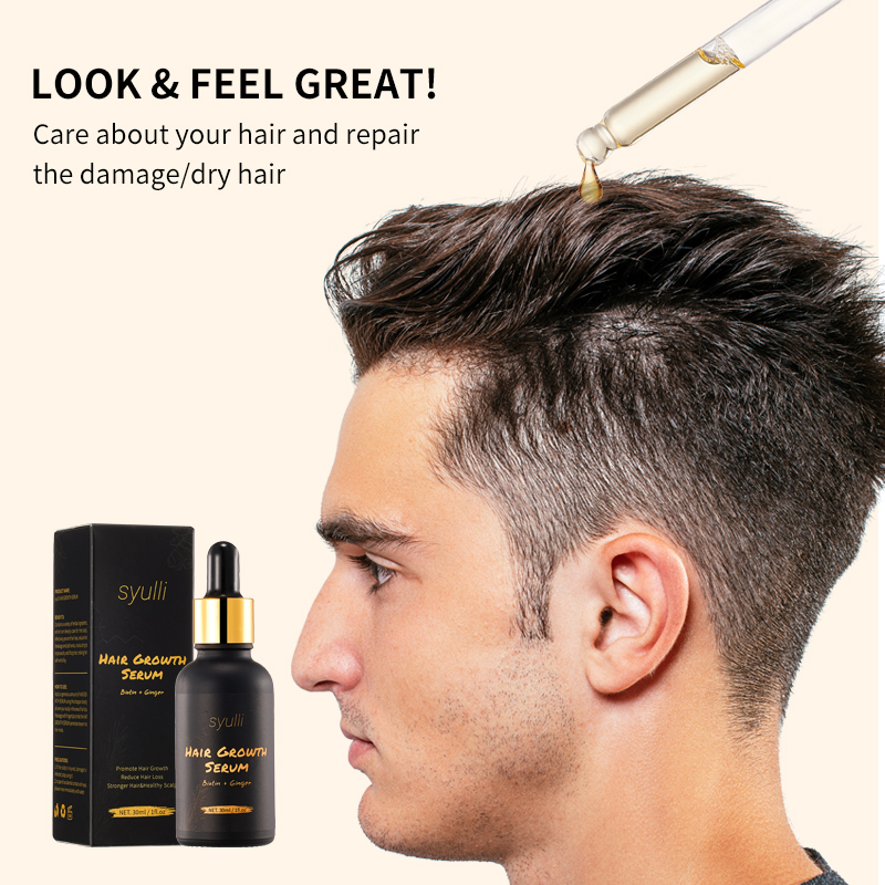 Sérum de croissance des cheveux à base de plantes avec biotine et gingembre