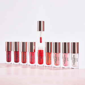 Mini brillant à lèvres Nude Shimmer, marque privée OEM 6 couleurs, couleur brillante biologique