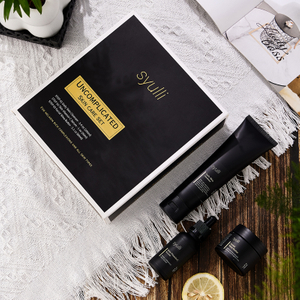 Produits Anti-âge organiques naturels de marque privée VC crème de soin du visage sérum nettoyant 3 pièces ensemble de soins de la peau pour hommes