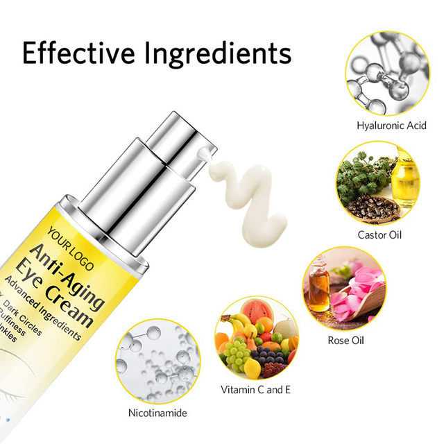 Crème pour les yeux anti-âge personnalisée OEM