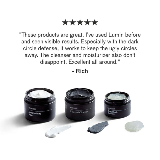  Ensemble de soins de la peau pour hommes à l'extrait de plante