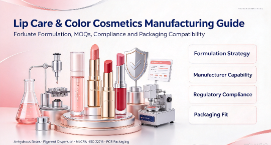Produits pour les lèvres de marque privée : baume à lèvres, huile pour les lèvres, brillant à lèvres et rouge à lèvres