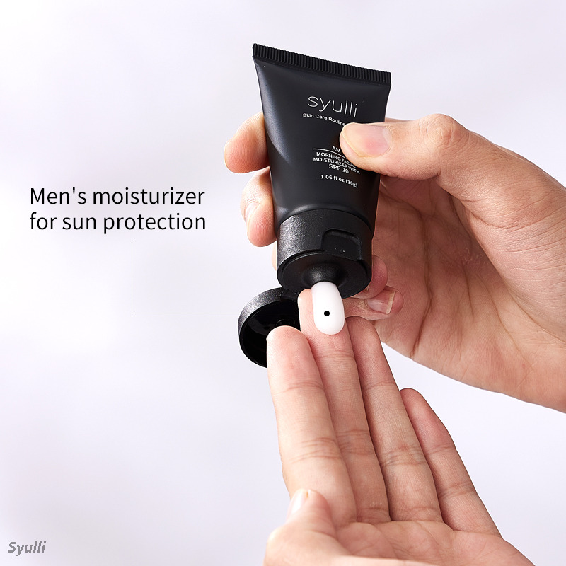 Système de soins de la peau Syulli pour hommes (ensemble de 4 pièces) – Nettoyer, exfolier, hydrater le jour, réparer la nuit.